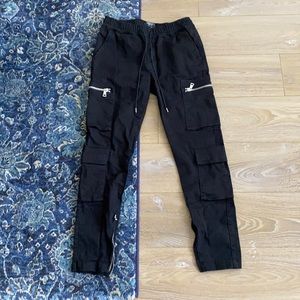 Black cargo pants